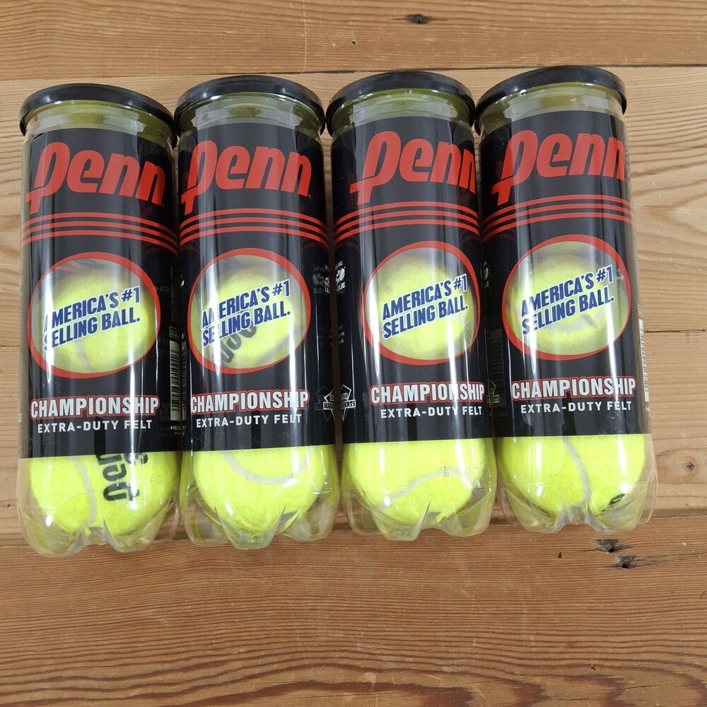 penn championship extra duty tennis balls New Lot Of 4 Cans